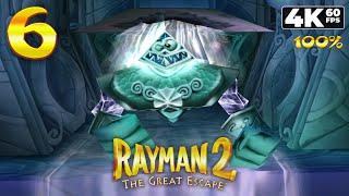 Rayman 2: The Great Escape (PC) - 4K60 Walkthrough 100% Chapter 6 - The Sanctuary of Water and Ice