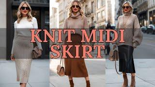 How to Style a High-Waisted Knit Midi Skirt: 3 Fabulous Ideas You’ll Love