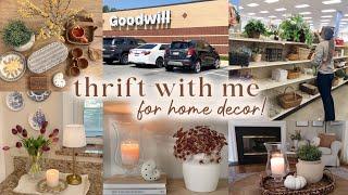 THRIFT STORE SHOPPING & DECORATING | thrifting home decor on a budget + fall home decorating ideas!