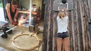Backyard Basketball Hoop Made From Trash — Is This Genius or Madness? 