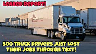 Major Trucking Company Just Text All Their Truck Drivers That They Closed Down 
