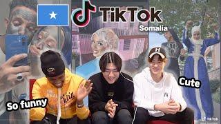 Korean guys react to Somali Tiktok!! *So funny  @khalidjama