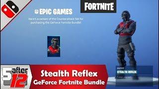 Stealth Reflex variant of the Counterattack Set from the GeForce Fortnite Bundle