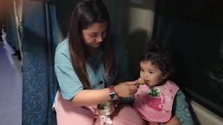 Mehu's First Train Journey... সবাইকে জাগিয়ে রাখলো