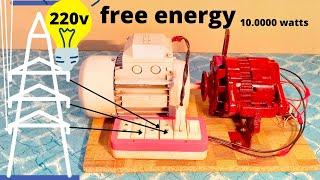 Get Free Energy With Ac Motor And Car Alternator At Home