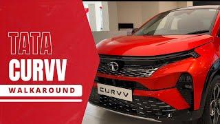 Tata Curvv Walkaround | Telugu | Curvv Red | Coupe Design SUV