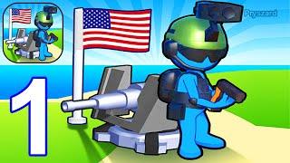 Fight For America: Defense War - Gameplay Walkthrough Part 1 Tutorial Stick War Army Commander