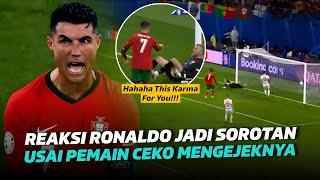 Makanya Jangan Sombong Duluan!! Balasan C. Ronaldo Usai Diejek Pemain Ceko Setelah Gol Conceicao