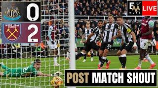 A HAMMER BLOW | Newcastle United 0-2 West Ham United | NUFC LIVE MATCH REACTION