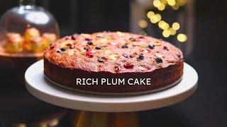 Rich Plum Cake Recipe | Soft, Moist, Flavourful Fruit Cake | Perfect for #Christmas #asmr #fruitcake