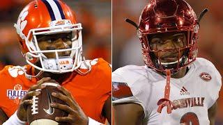 Lamar Jackson vs Deshaun Watson Epic College QB Duel - 8 touchdowns and 854 combined yards | FV CFB