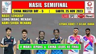 Hasil Lengkap Semifinal China Master 2023 Hari Ini ~ LIANG/WANG & KENTA KODAI Menang