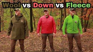 Wool vs Down vs Fleece