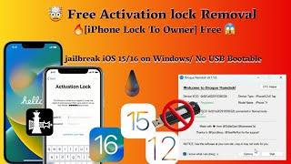  Free Activation lock Bypass/ Remove iphone lock to owner, palera1n Jailbreak with Broque Ramdisk