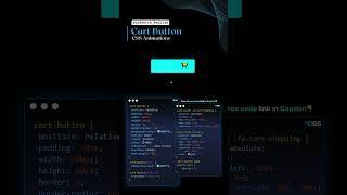 Animated Cart Button #codewith_muhilan #css #coding