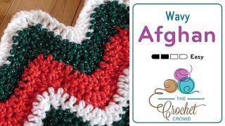 Crochet Wavy Blanket | EASY | The Crochet Crowd
