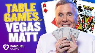 Vegas Matt Plays Blackjack, Baccarat & Poker: $10K Ceiling vs. $8K Floor