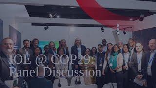 IOE @ COP29: Panel "Green Skills Development: Key Enablers and Experiences from Business"