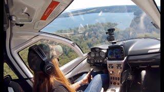 ICON A5 Seaplane flying - demos off the coast of Maine