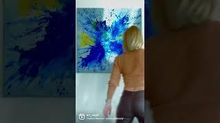 Prezentace obrazu “Iris” #art #tvorba #umeni #abstractart #artwork #pozitiv #abstract #akce