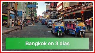 Bangkok en tres días y pico, con excursión a Ayutthaya.