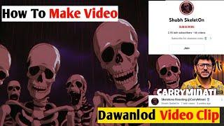 How To Dawanlod @ShubhSkeletOn Video Clip | How To Make Shubh skeleton video 2022