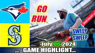 Toronto Blue Jays Vs. Seattle Mariners [TODAY] GAME Highlights | MLB Season 2024