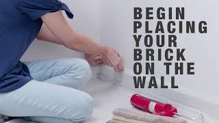 #DIYDAYS - Thin Brick Accent Wall