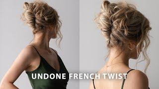 EASY FRENCH TWIST UPDO  Perfect for Long Hair, Weddings, Bridal, Prom