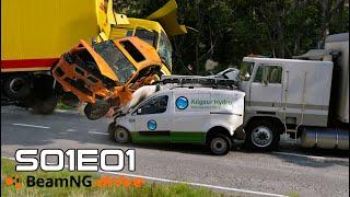 BeamNG Drive: Seconds From Disaster (+Sound Effects) - S01E01