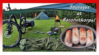 SAUSAGES @ BACONSTHORPE! | Bike packing Norfolk - OneTigris tent Canyon Exceed & Burley COHO trailer