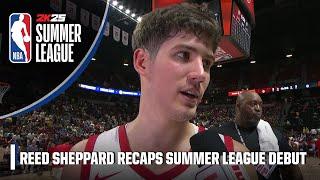 Reed Sheppard ‘had fun’ in Summer League debut for Rockets | NBA on ESPN