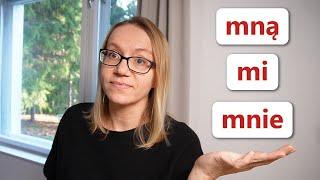 What is the difference between MNĄ, MI, MNIE in Polish?