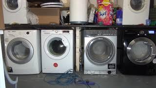 Spin Race No.115 with 4 Washing machines. Zanussi Vs Hoover Vs Hotpoint Vs LG