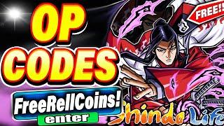 SHINDO LIFE CODES *SECRET* RELL COINS CODES SHINDO LIFE ROBLOX | SPINS CODES | ROBLOX