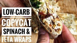 Low Carb Copycat Starbucks Spinach & Feta Wraps