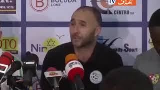 Djamel Belmadi Clash journaliste togolais qui l' agresse