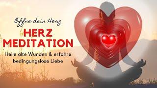 Herzmeditation ️ Alte Wunden Heilen & Bedingungslose Liebe Erfahren ️  auch zum Einschlafen 