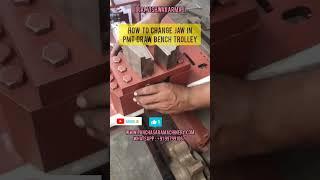 How to change Jaw in PMT Draw Bench Trolley #shorts #draw #pmt #machine #industrial #technology