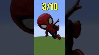 Minecraft: Who's the best Spiderman?  #shorts