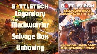 KGT - 020 -Battletech Mercenaries Legendary Mechwarrior Salvage Box Unboxing
