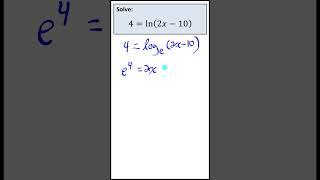 Natural Logarithm | jensenmath.ca #maths #math #logarithm #highschoolmath