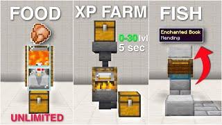 5 EASY Farms For Beginners Minecraft 1.17 Bedrock/PE Starter Farms | MCPE, Xbox, PS4, PC, Switch |