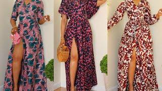 Most Beautiful and classy Boubou Gown//African Ankara Maxi gown