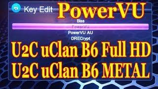 Ввод ключа PowerVU в "U2C" uClan B6 Full HD / B6 METAL (3 способа)