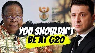 South African Foreign Minister Says Ukraine Didn't Deserve Priority At G20 Over African Nations