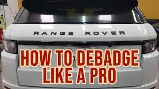 How to Remove Badges on a Range Rover Evoque