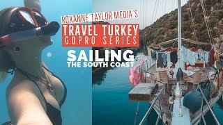 Sailing Turkey's Turquoise Coast Fethiye to Olympos -  Travel Turkey GoPro Vlog ep6