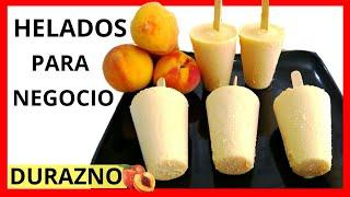 HELADOS DE DURAZNO/ DELICIOSOS HELADOS CASEROS CREMOSOS DE DURAZNO/HELADOS DE ALBARICOQUE