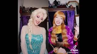 Jessica Felice 15 Elsa vs Anna Frozen Duet: Disney Costume #Character Makeup #Cosplay: SuperFan Hype